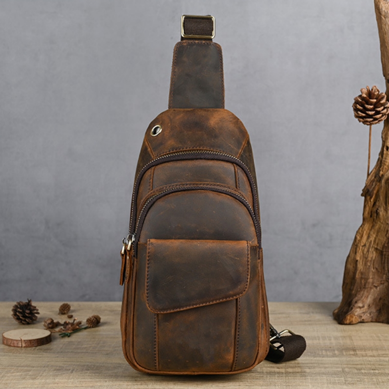 Sling Backpack Shoulder - Tasarımcı Lüks Çok Fonksiyonlu Erkek Göğüs